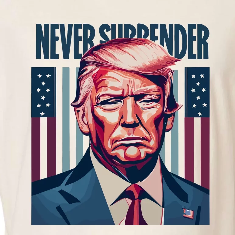 Donald Trump Never Surrender Garment-Dyed Women's Muscle Tee