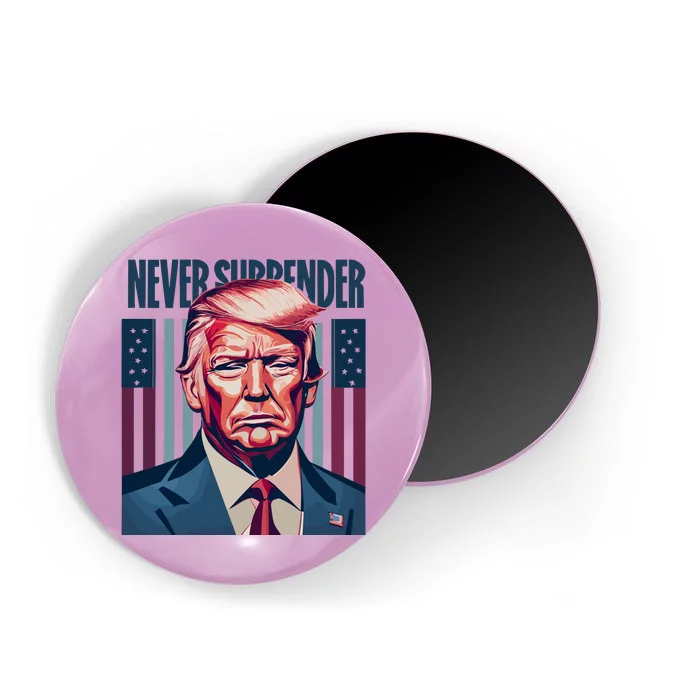 Donald Trump Never Surrender Magnet