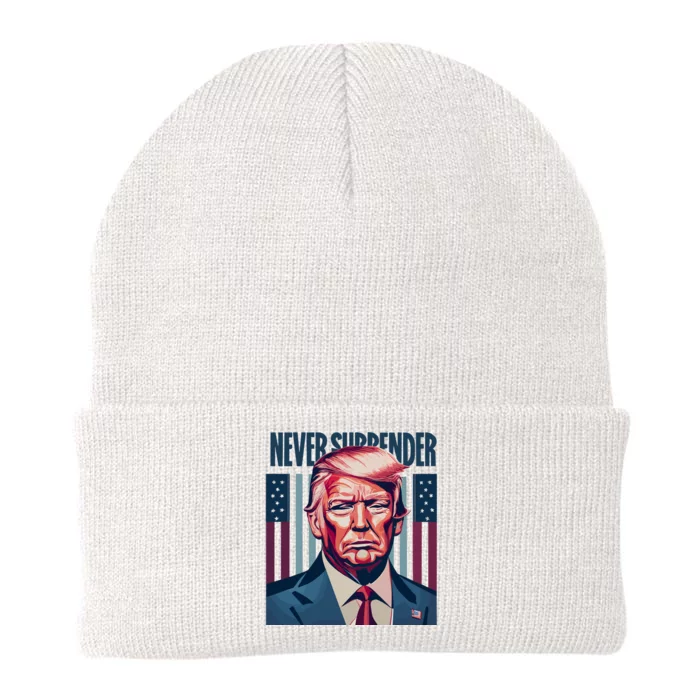 Donald Trump Never Surrender Knit Cap Winter Beanie