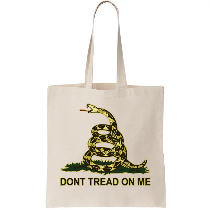 Don’t Tread On Me Gadsden Flag Tote Bag