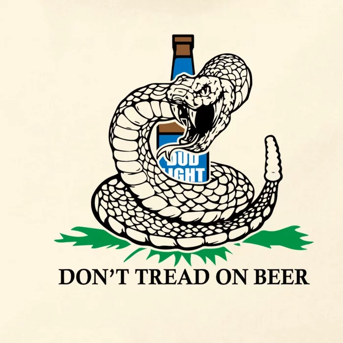 Dont Tread On Beer Funny Patriot America Usa Freedom Lover Funny Gift Zip Tote Bag