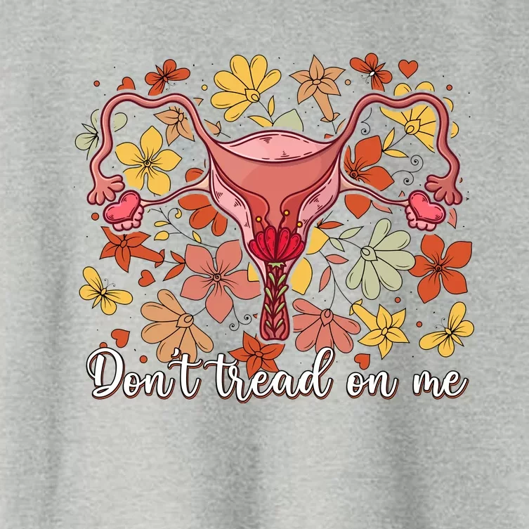 Don’t Tread On Me Uterus Feminist Human Rights Women's Crop Top Tee