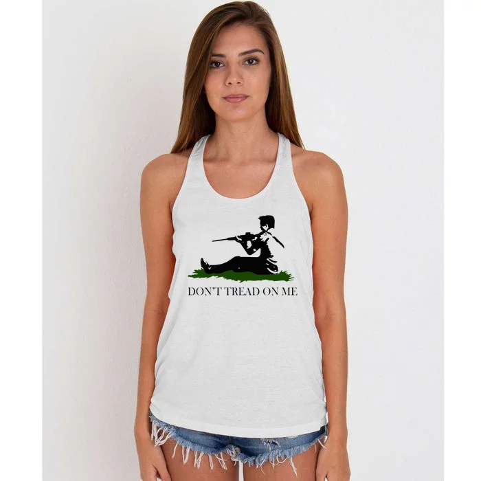 Don't Tread On Me Free Kyle Rittenhouse Women's Knotted Racerback Tank