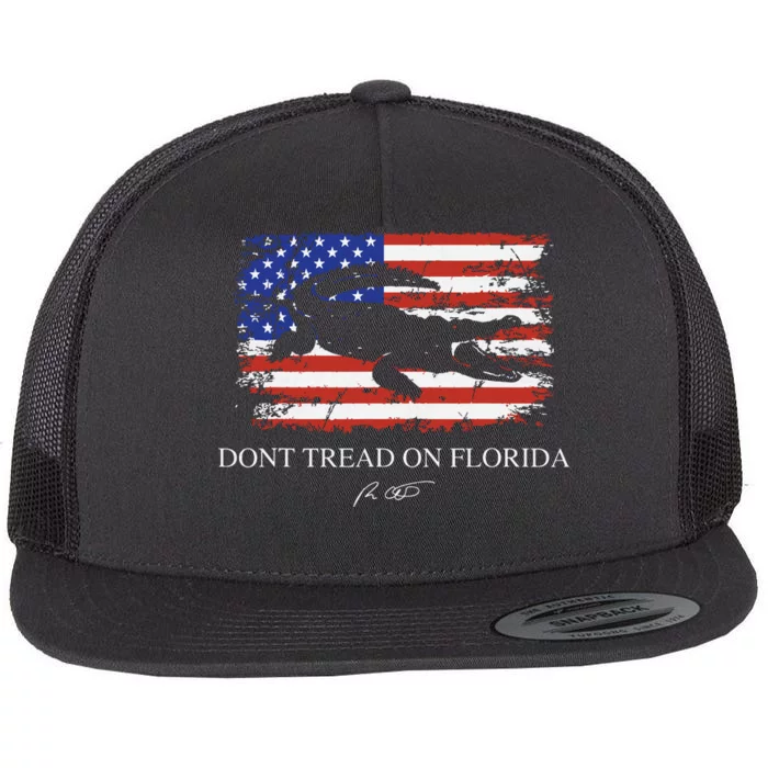 Dont Tread On Florida Governor Ron Desantis Flat Bill Trucker Hat