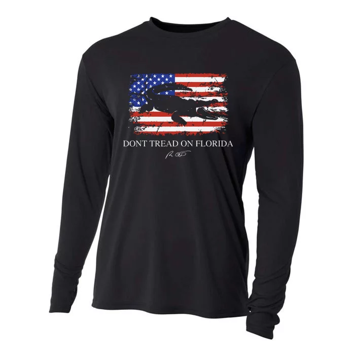 Dont Tread On Florida Governor Ron Desantis Cooling Performance Long Sleeve Crew