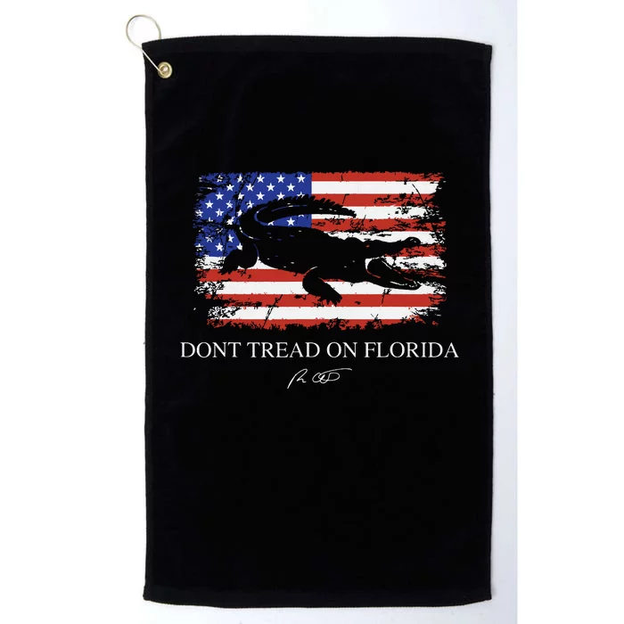 Dont Tread On Florida Governor Ron Desantis Platinum Collection Golf Towel