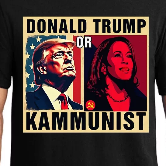 Donald Trump Or Kammunist 2024 President Election Pajama Set