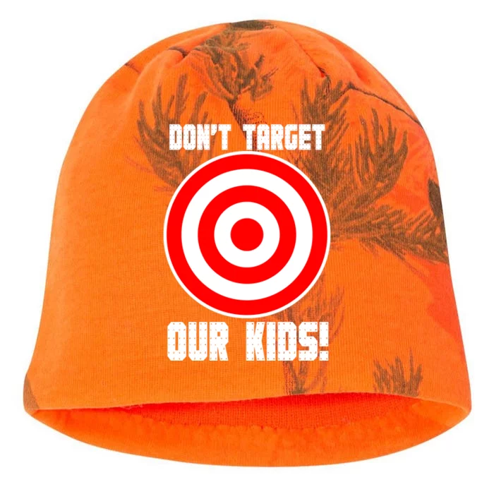 Dont Target Our Kids Patriotic Bullseye Range Boycott Kati - Camo Knit Beanie