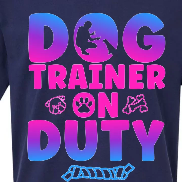 Dog Trainer On Duty Dog Training Gift Sueded Cloud Jersey T-Shirt