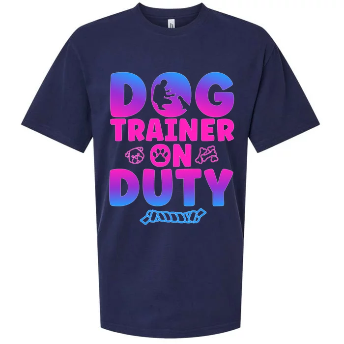 Dog Trainer On Duty Dog Training Gift Sueded Cloud Jersey T-Shirt