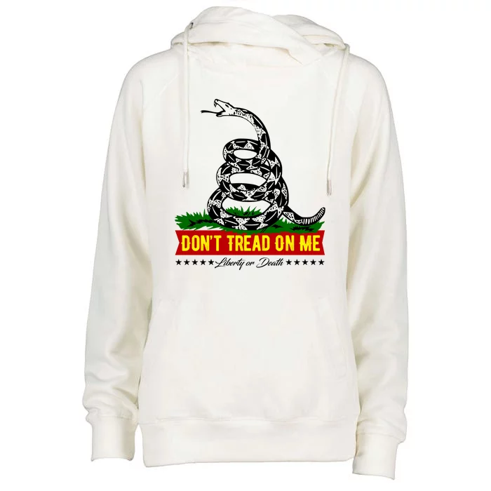 Dont Tread On Me Liberty Or Death Come & Take It Womens Funnel Neck Pullover Hood