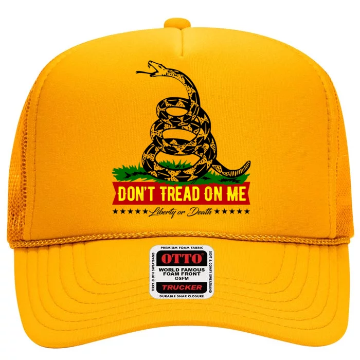 Dont Tread On Me Liberty Or Death Come & Take It High Crown Mesh Trucker Hat