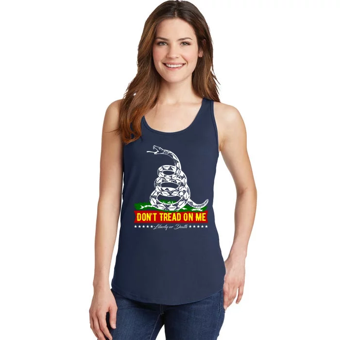 Dont Tread On Me Liberty Or Death Come & Take It Ladies Essential Tank