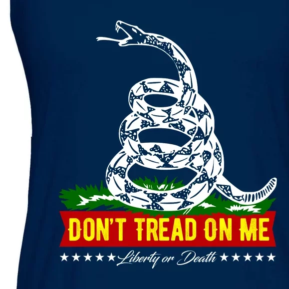 Dont Tread On Me Liberty Or Death Come & Take It Ladies Essential Flowy Tank