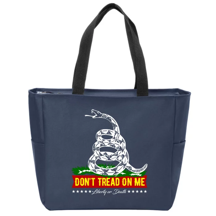 Dont Tread On Me Liberty Or Death Come & Take It Zip Tote Bag