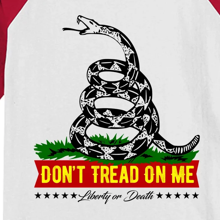 Dont Tread On Me Liberty Or Death Come & Take It Kids Colorblock Raglan Jersey