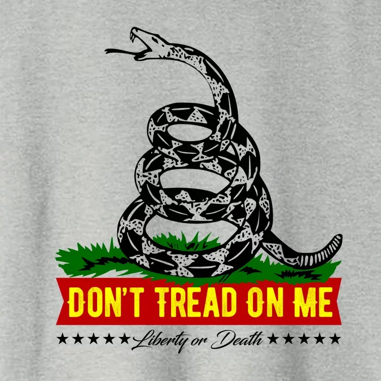 Dont Tread On Me Liberty Or Death Come & Take It Women's Crop Top Tee