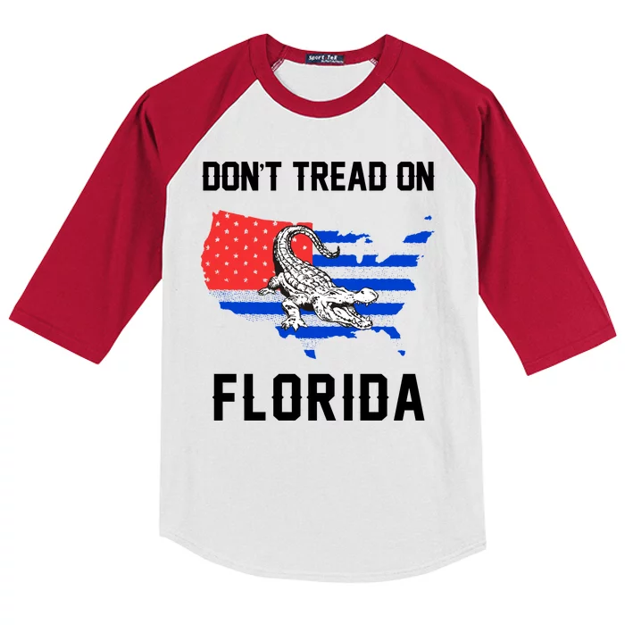 Don't Tread On Florida Kids Colorblock Raglan Jersey