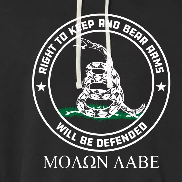 Dont Tread On Me Right To Keep & Bear Arms Come & Take It Garment-Dyed Fleece Hoodie