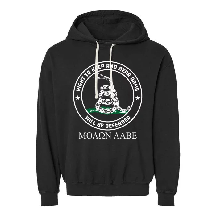 Dont Tread On Me Right To Keep & Bear Arms Come & Take It Garment-Dyed Fleece Hoodie