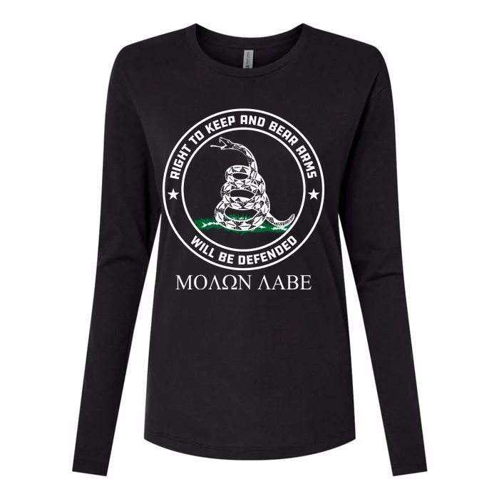 Dont Tread On Me Right To Keep & Bear Arms Come & Take It Womens Cotton Relaxed Long Sleeve T-Shirt