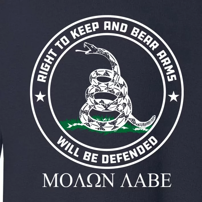 Dont Tread On Me Right To Keep & Bear Arms Come & Take It Toddler Sweatshirt