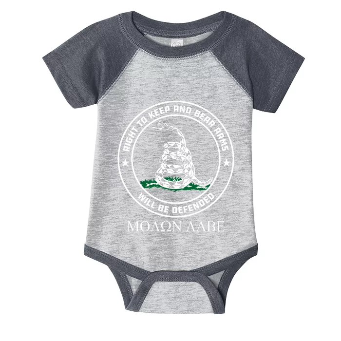 Dont Tread On Me Right To Keep & Bear Arms Come & Take It Infant Baby Jersey Bodysuit