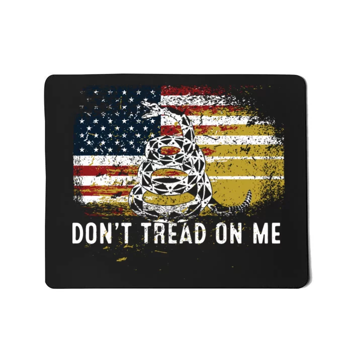 Dont Tread On Me USA Flag Rights Fight Mousepad