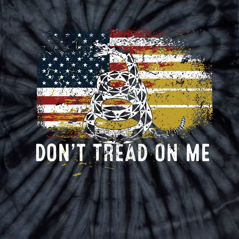 Dont Tread On Me USA Flag Rights Fight Tie-Dye T-Shirt