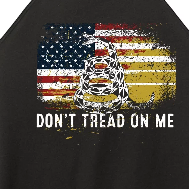 Dont Tread On Me USA Flag Rights Fight Women’s Perfect Tri Rocker Tank