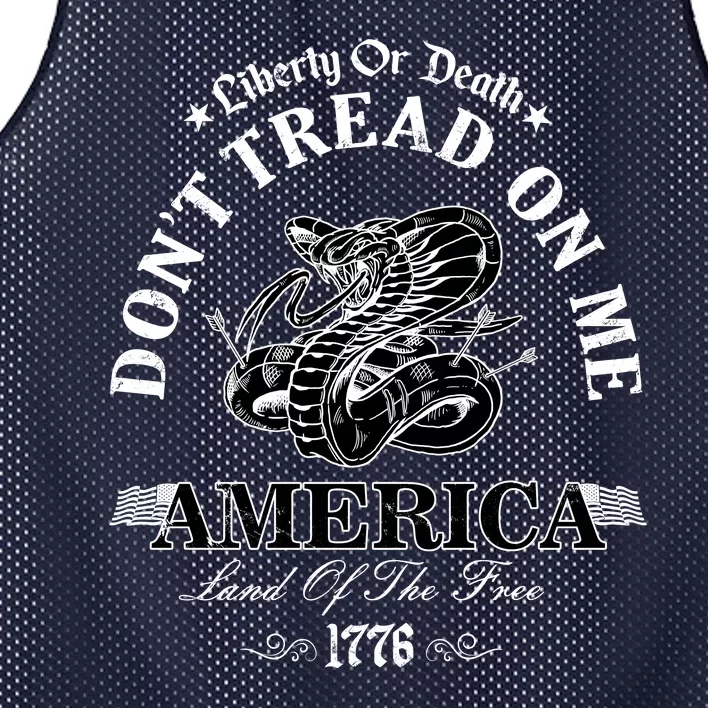 Dont Tread On Me Land Of The Free Liberty Or Death Mesh Reversible Basketball Jersey Tank