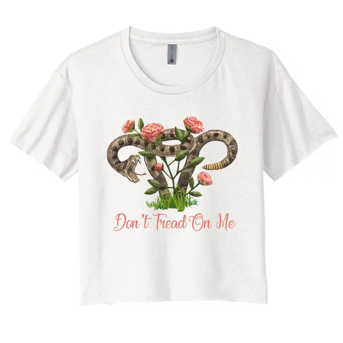 Don’T Tread On Me Women's Crop Top Tee