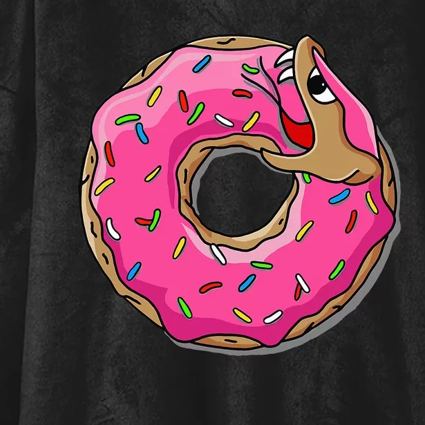 Donut Tread On Me Hooded Wearable Blanket