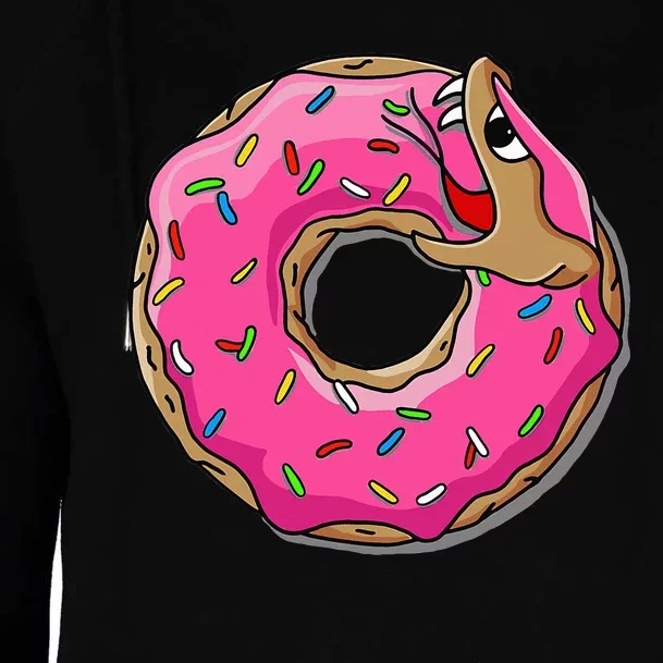 Donut Tread On Me Womens Funnel Neck Pullover Hood