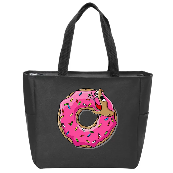 Donut Tread On Me Zip Tote Bag