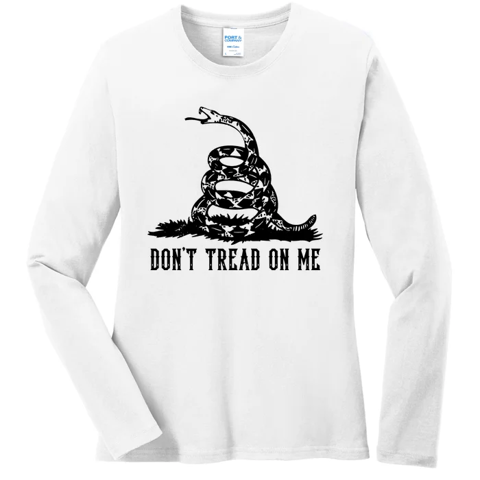 DONT TREAD ON ME Ladies Long Sleeve Shirt