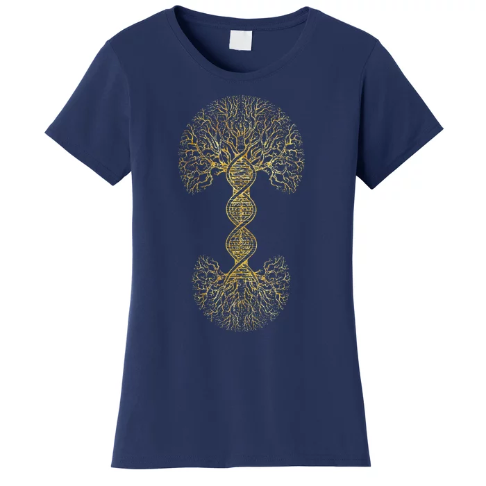 DNA Tree Of Life Science Of Genetics Earth Day Genealogy Women's T-Shirt