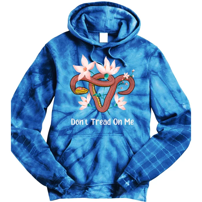 Don’t Tread On Me Uterus Gift Tie Dye Hoodie