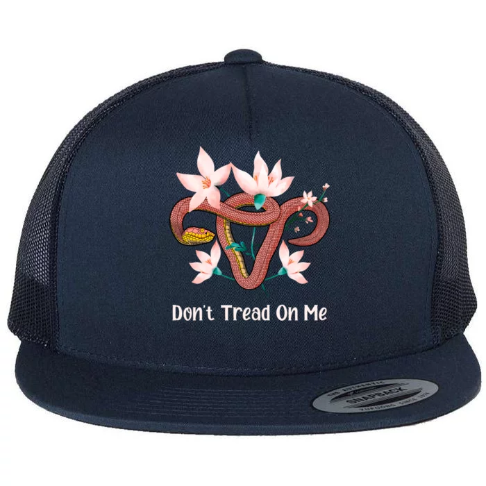 Don’t Tread On Me Uterus Gift Flat Bill Trucker Hat