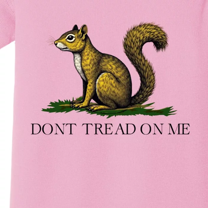 Dont Tread On Me Squirrel Baby Bodysuit