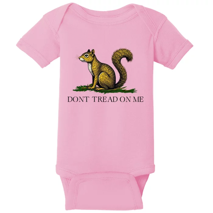 Dont Tread On Me Squirrel Baby Bodysuit