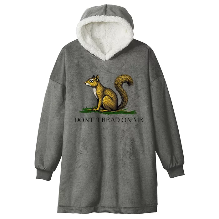 Dont Tread On Me Squirrel Hooded Wearable Blanket