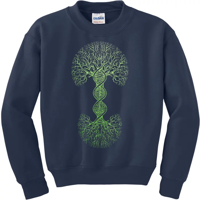 DNA Tree Of Life Science Of Genetics Earth Day Genealogy Gift Kids Sweatshirt