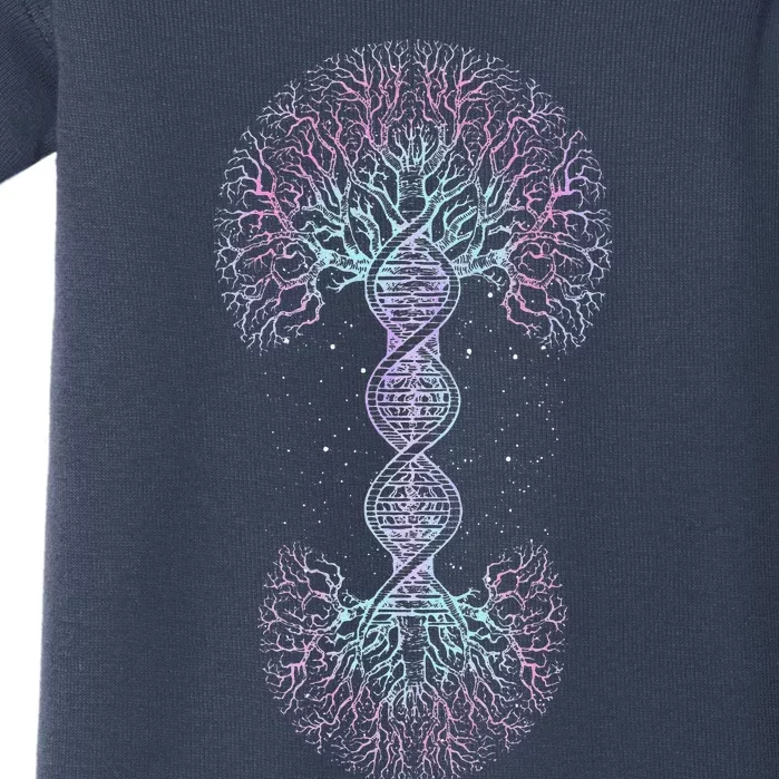 DNA Tree Of Life Science Of Genetics Earth Day Genealogy Love Baby Bodysuit