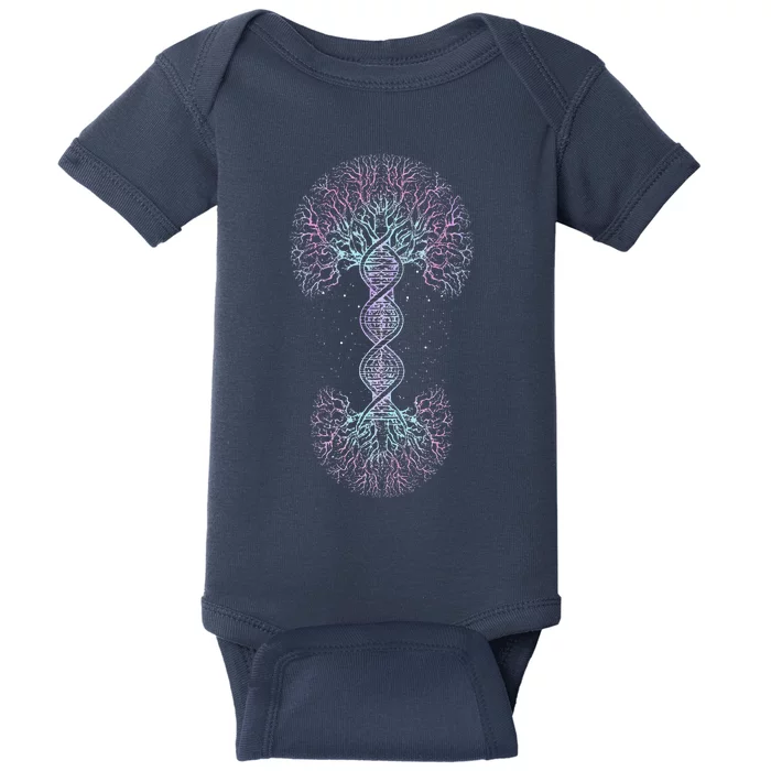 DNA Tree Of Life Science Of Genetics Earth Day Genealogy Love Baby Bodysuit