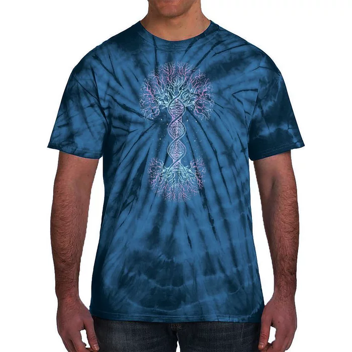 DNA Tree Of Life Science Of Genetics Earth Day Genealogy Love Tie-Dye T-Shirt