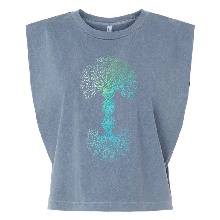 DNA Tree Of Life Science Of Genetics Earth Day Genealogy Garment-Dyed Women's Muscle Tee