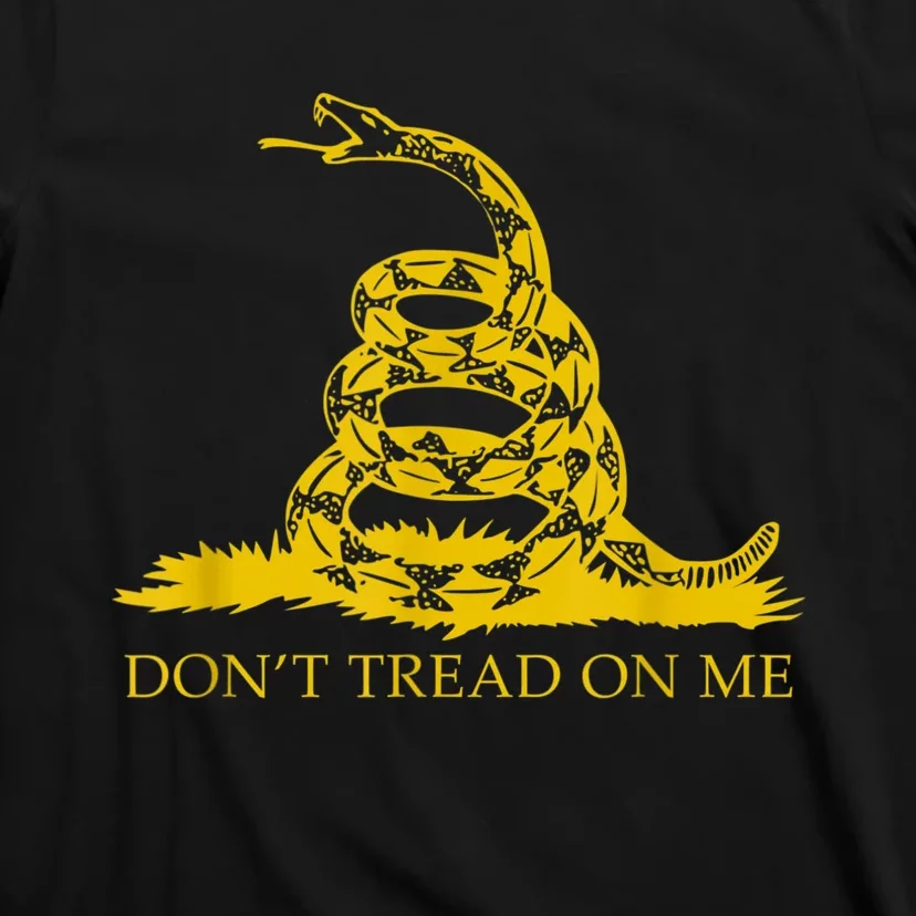 Don’t Tread On Me Shirts For Men Gadsden Flag Yellow Snake T-Shirt