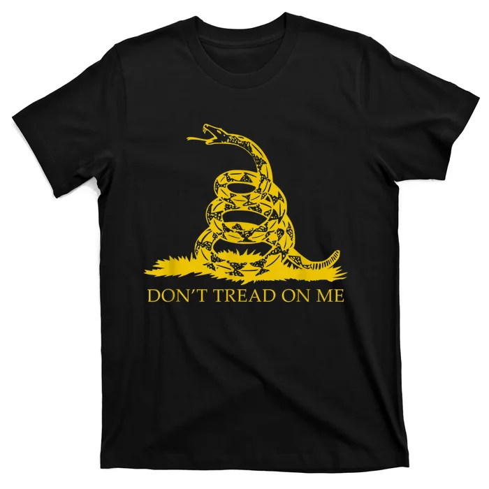 Don’t Tread On Me Shirts For Men Gadsden Flag Yellow Snake T-Shirt