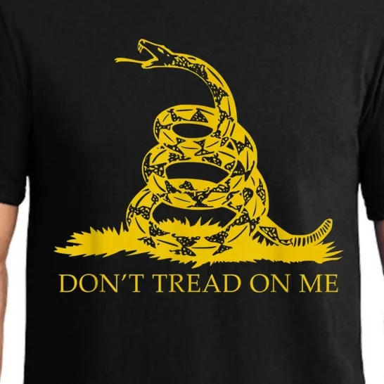 Don’t Tread On Me Shirts For Men Gadsden Flag Yellow Snake Pajama Set